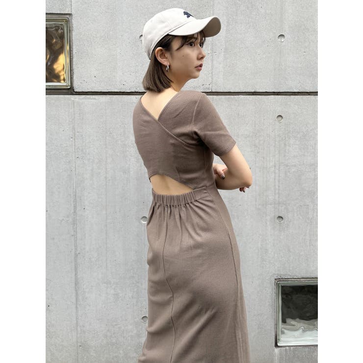 アシメネックバックオープンワンピース | MURUA | 詳細画像13 