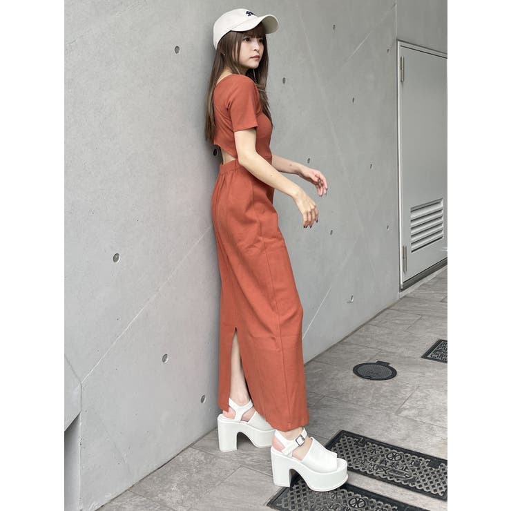 アシメネックバックオープンワンピース | MURUA | 詳細画像14 