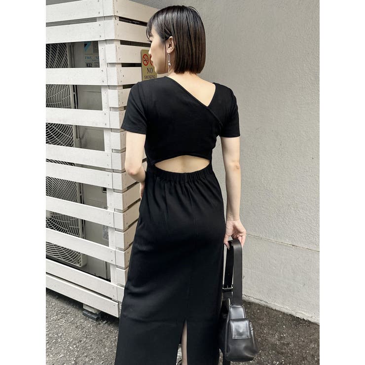 アシメネックバックオープンワンピース | MURUA | 詳細画像23 