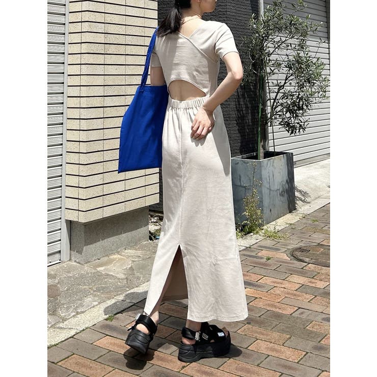 アシメネックバックオープンワンピース | MURUA | 詳細画像25 