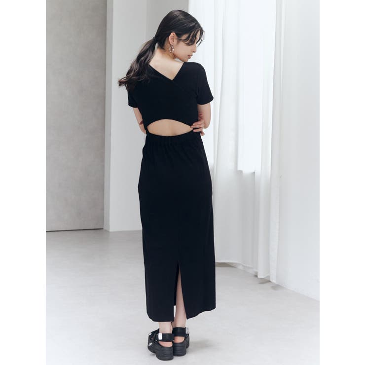 アシメネックバックオープンワンピース | MURUA | 詳細画像5 