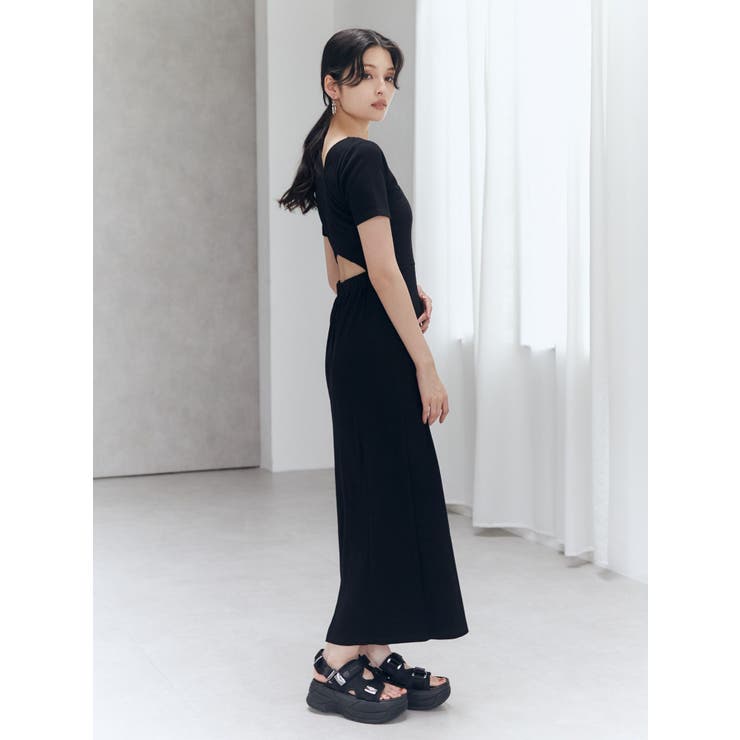 アシメネックバックオープンワンピース | MURUA | 詳細画像8 