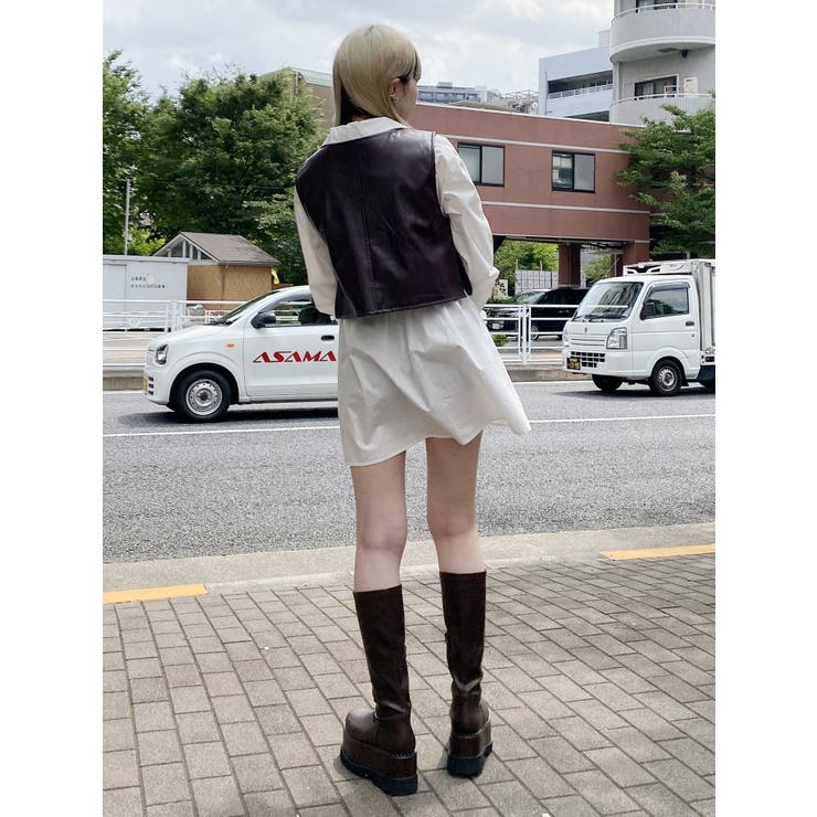 MURUA タグ付き 半袖 ワンピース フラワープリントノースリワンピース【WEB限定】[品番