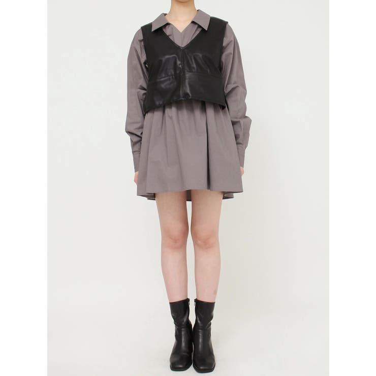 MURUA タグ付き 半袖 ワンピース フラワープリントノースリワンピース【WEB限定】[品番