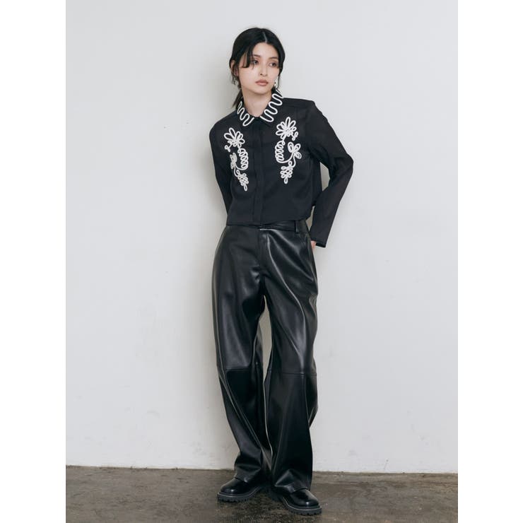 コードエンブロイダリーシャツ[品番：MKSW0058197]｜MURUA（ムルーア