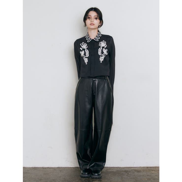 コードエンブロイダリーシャツ[品番：MKSW0058197]｜MURUA（ムルーア