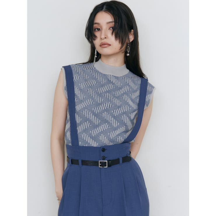 フェイクレザーベルトサスペンダーパンツ | MURUA | 詳細画像10 