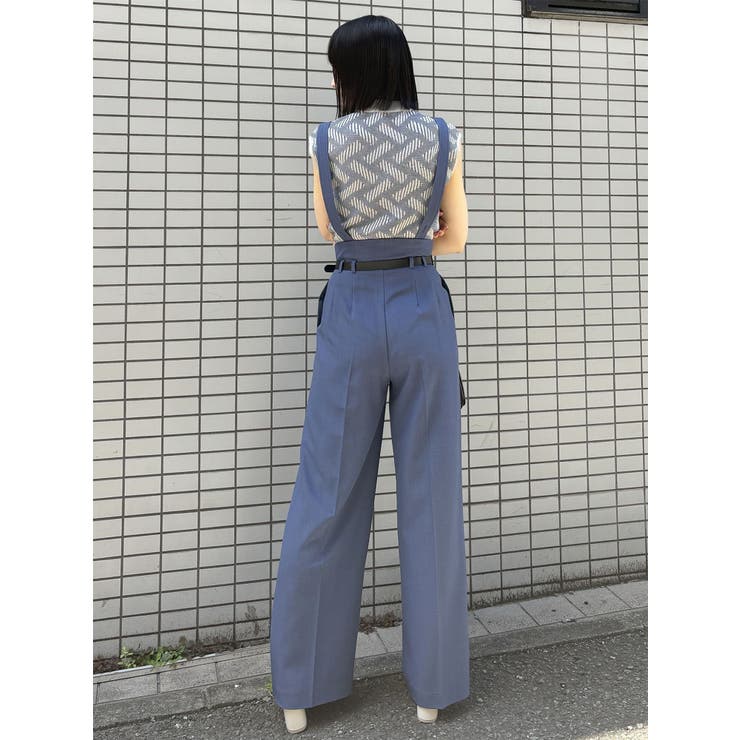 フェイクレザーベルトサスペンダーパンツ | MURUA | 詳細画像15 