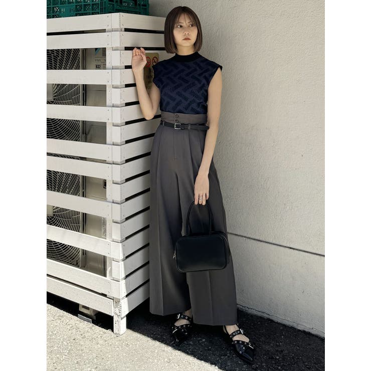 フェイクレザーベルトサスペンダーパンツ | MURUA | 詳細画像29 