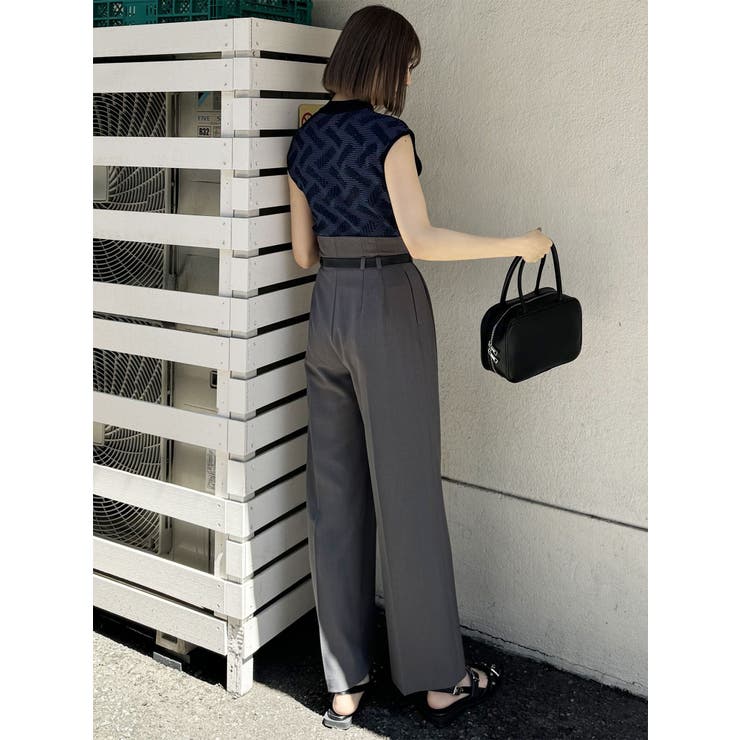 フェイクレザーベルトサスペンダーパンツ | MURUA | 詳細画像30 