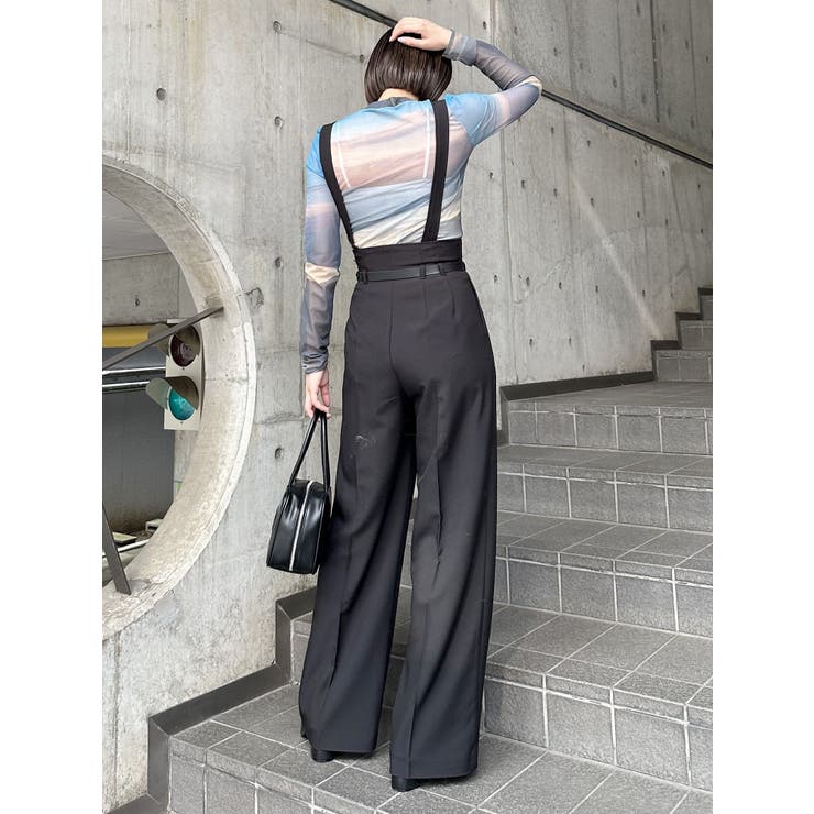 フェイクレザーベルトサスペンダーパンツ | MURUA | 詳細画像50 