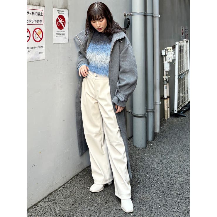 レディース　レザーパンツ スイッチフェイクレザーパンツ[品番：MKSW0059245]｜MURUA