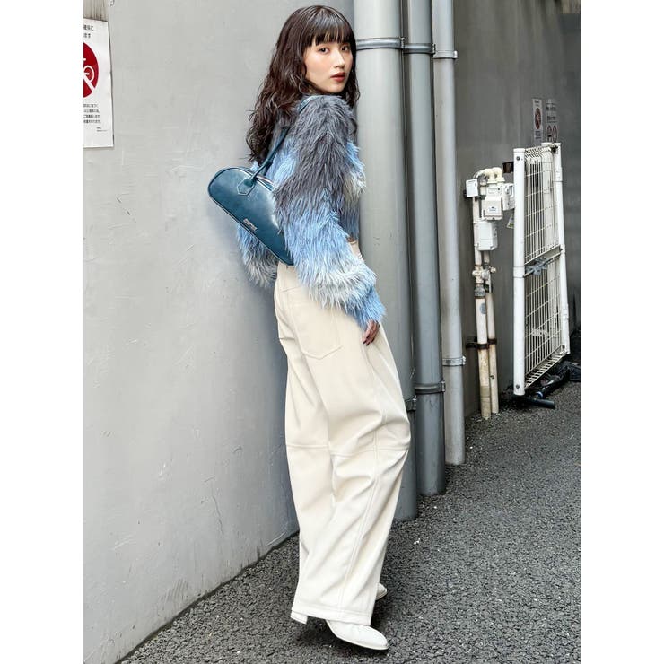 レディース　レザーパンツ スイッチフェイクレザーパンツ[品番：MKSW0059245]｜MURUA