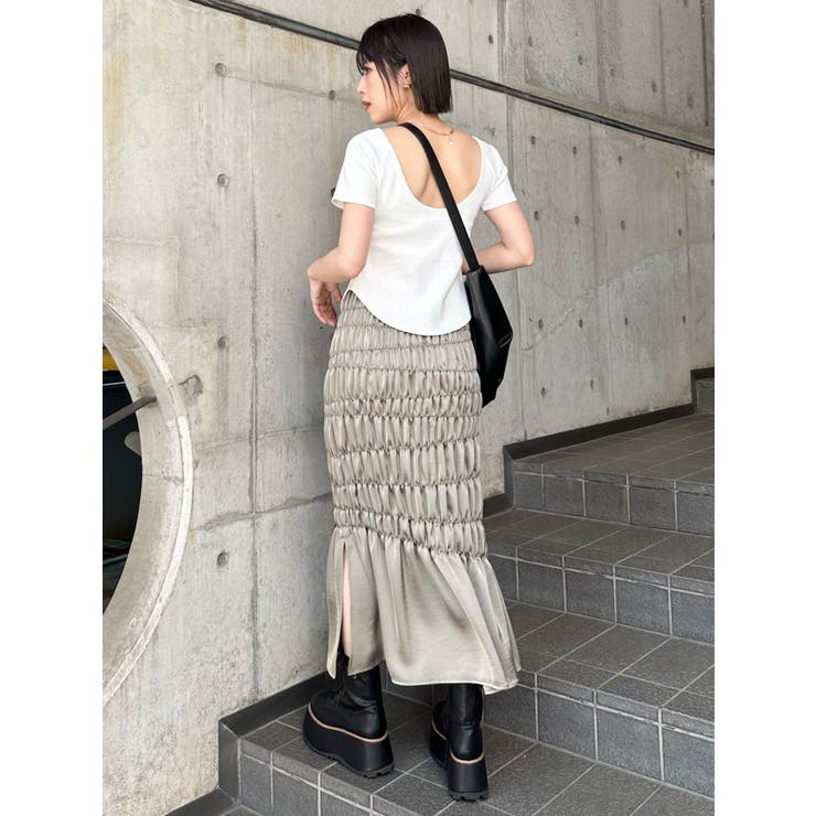 シャーリングスカート | MURUA | 詳細画像12 