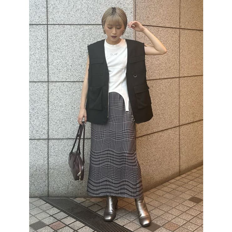 ウェーブチェックナロースカート | MURUA | 詳細画像11 