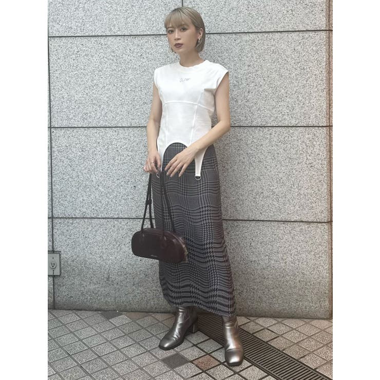 ウェーブチェックナロースカート | MURUA | 詳細画像9 