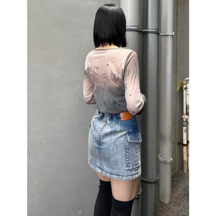 【限定品】 ラップ風ミニスカート[品番：MKSW0059246]｜MURUA（ムルーア）の ジャケット・アウター