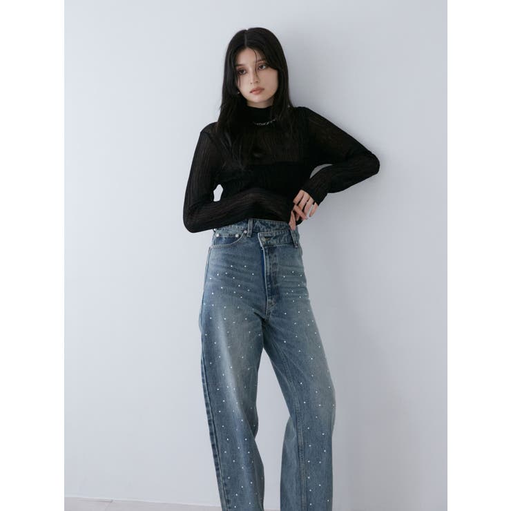 ランダムホットフィックスデニム[品番：MKSW0059489]｜MURUA