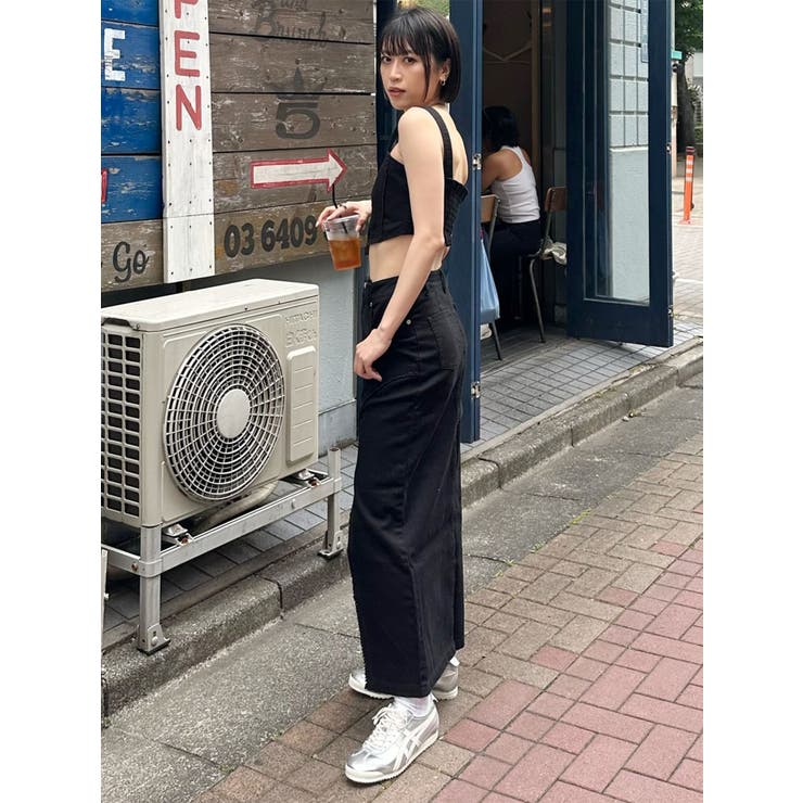 デニムフロントオープンロングスカート | MURUA | 詳細画像13 