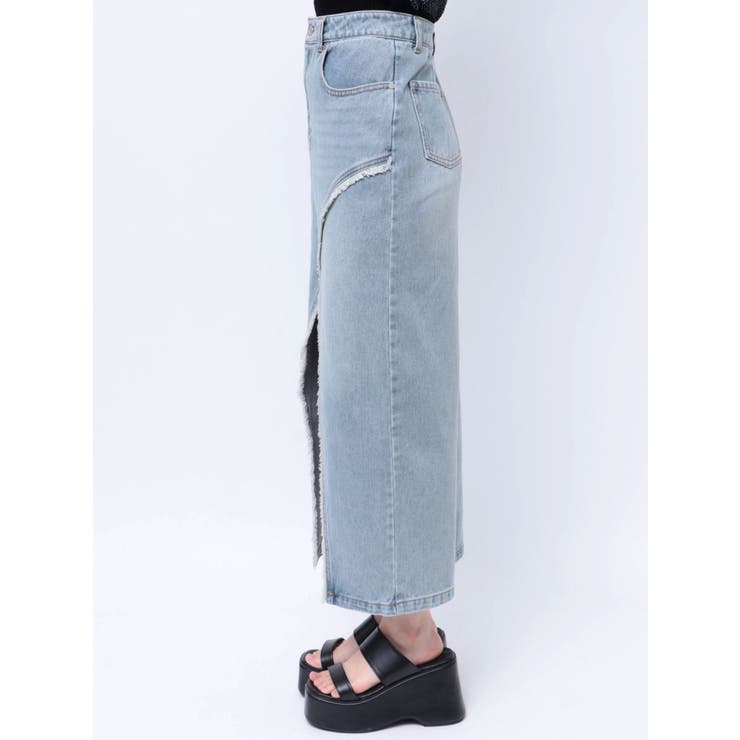 デニムフロントオープンロングスカート | MURUA | 詳細画像28 