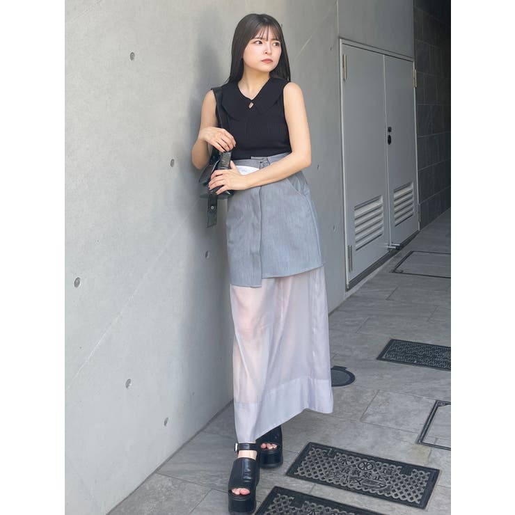 付け衿2WAYリブニット | MURUA | 詳細画像10 