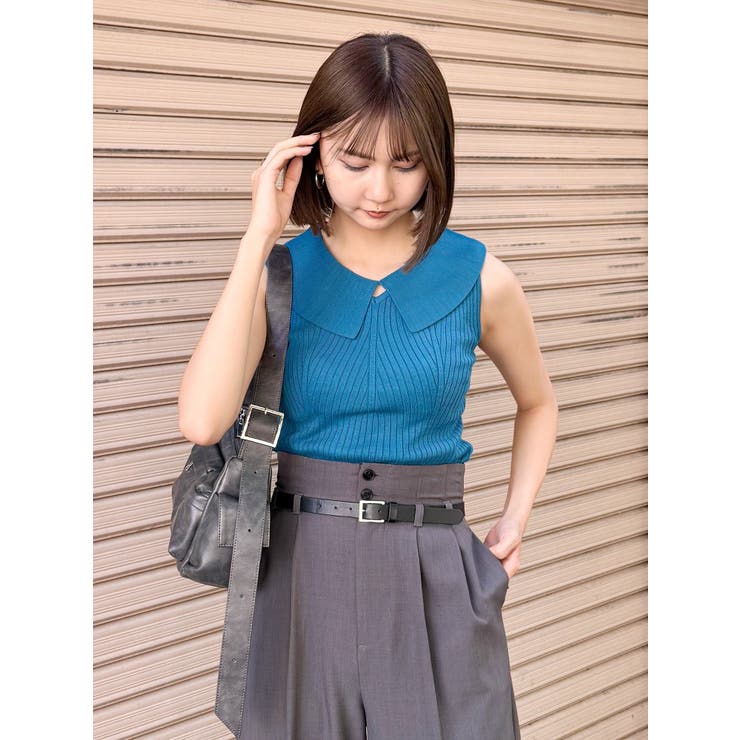 付け衿2WAYリブニット | MURUA | 詳細画像13 