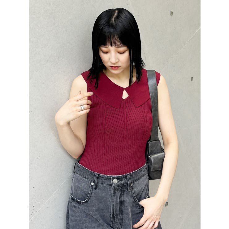 付け衿2WAYリブニット | MURUA | 詳細画像16 