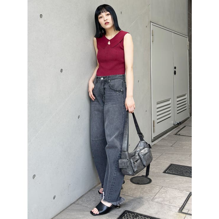 付け衿2WAYリブニット | MURUA | 詳細画像17 