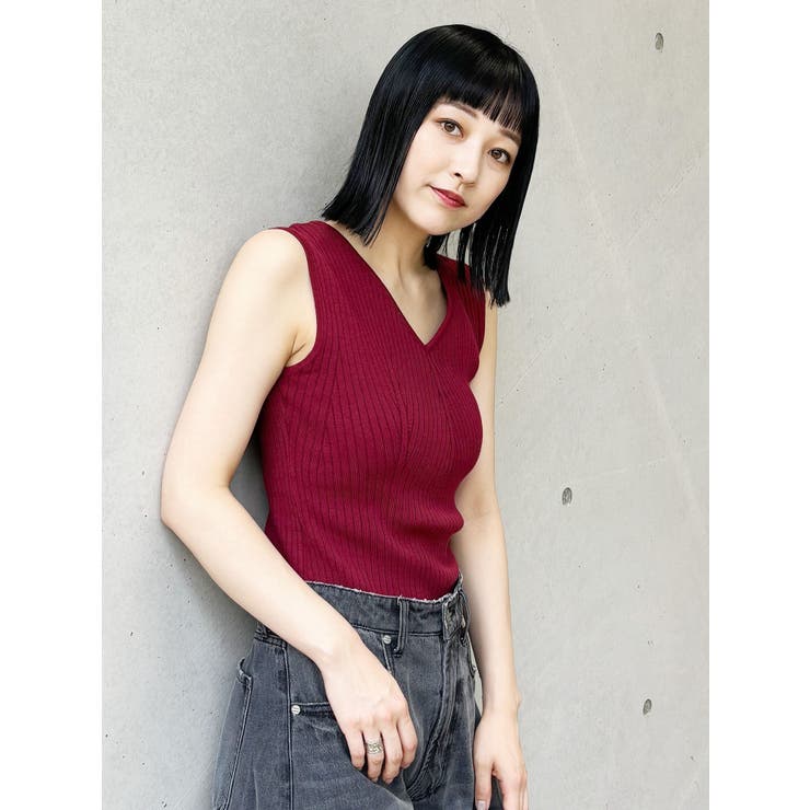 付け衿2WAYリブニット | MURUA | 詳細画像18 