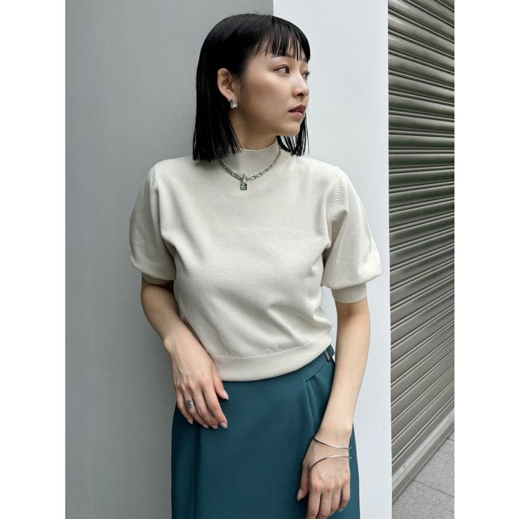 ハーフパフスリーブニット[品番：MKSW0060572]｜MURUA（ムルーア