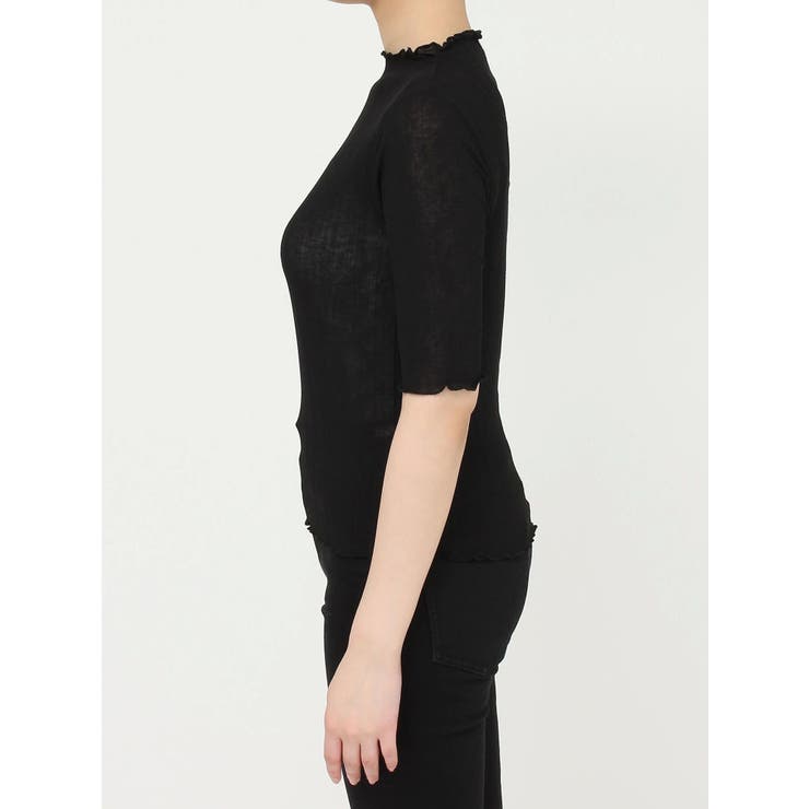 ボトルネックシアーカットトップス[品番：MKSW0059935]｜MURUA