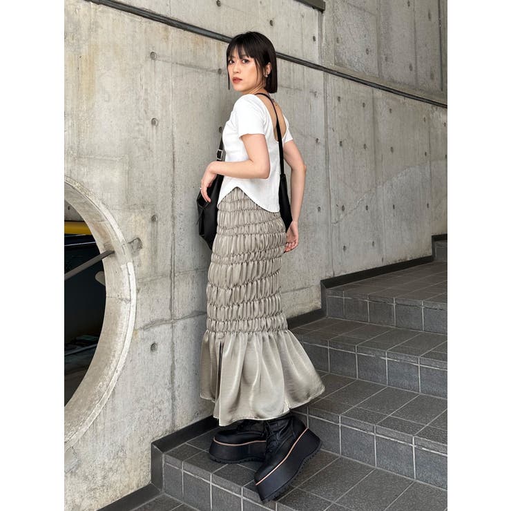 バックシャンリブカットソー | MURUA | 詳細画像15 