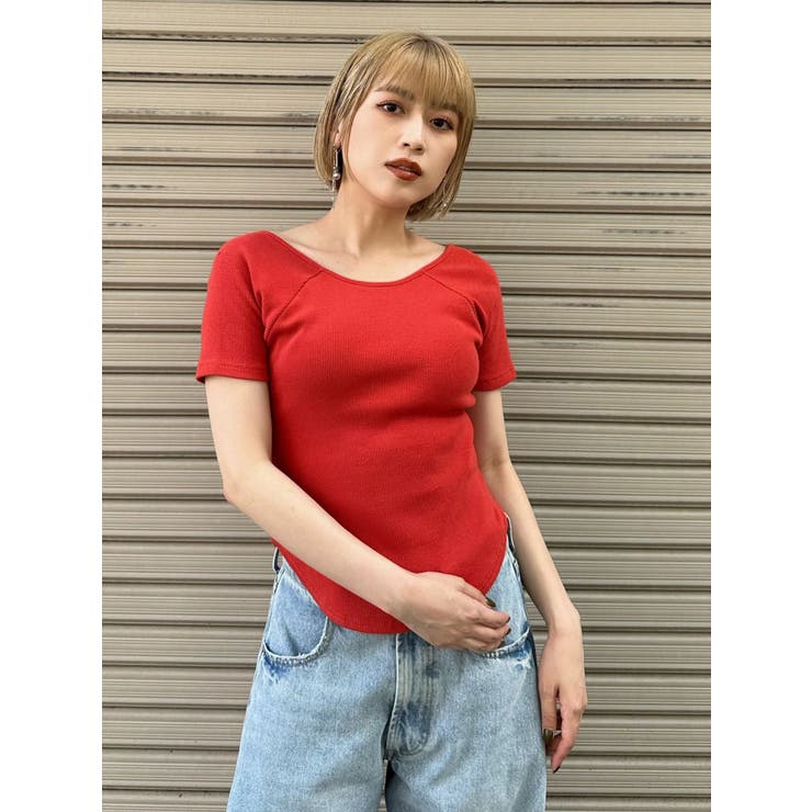 バックシャンリブカットソー | MURUA | 詳細画像16 