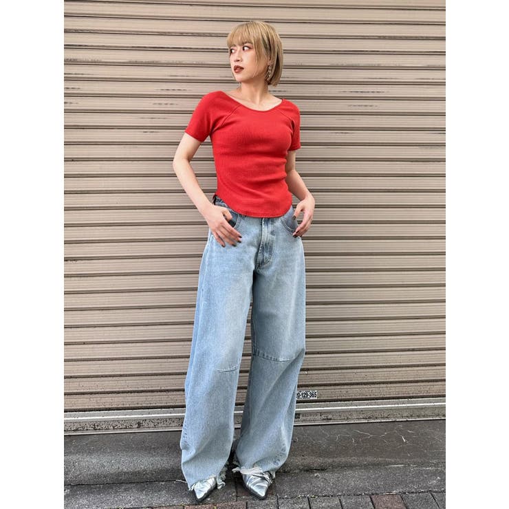 バックシャンリブカットソー | MURUA | 詳細画像19 