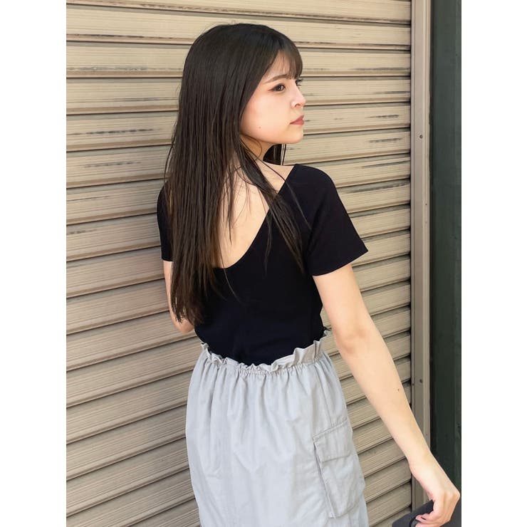 バックシャンリブカットソー | MURUA | 詳細画像22 