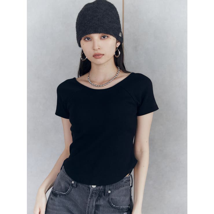 バックシャンリブカットソー | MURUA | 詳細画像5 