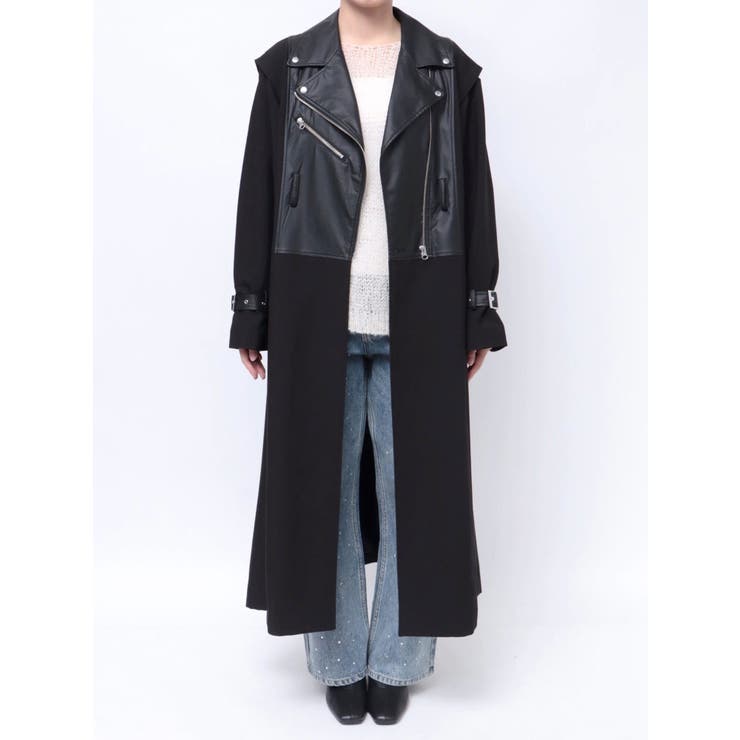 ライダースドッキングコート【2WAY】[品番：MKSW0060121]｜MURUA