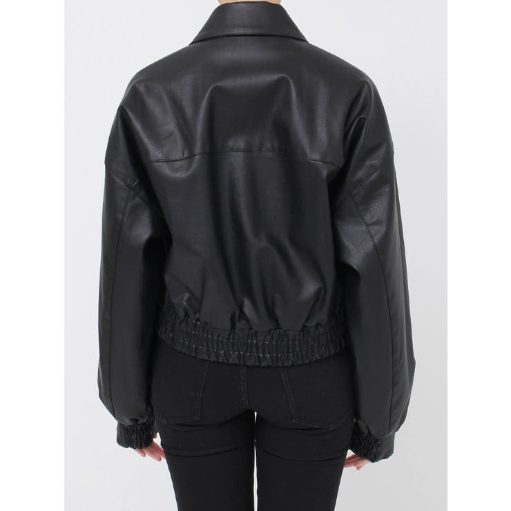 フェイクレザー　フライトジャケット フェイクレザーフライトジャケット[品番：MKSW0060983]｜MURUA