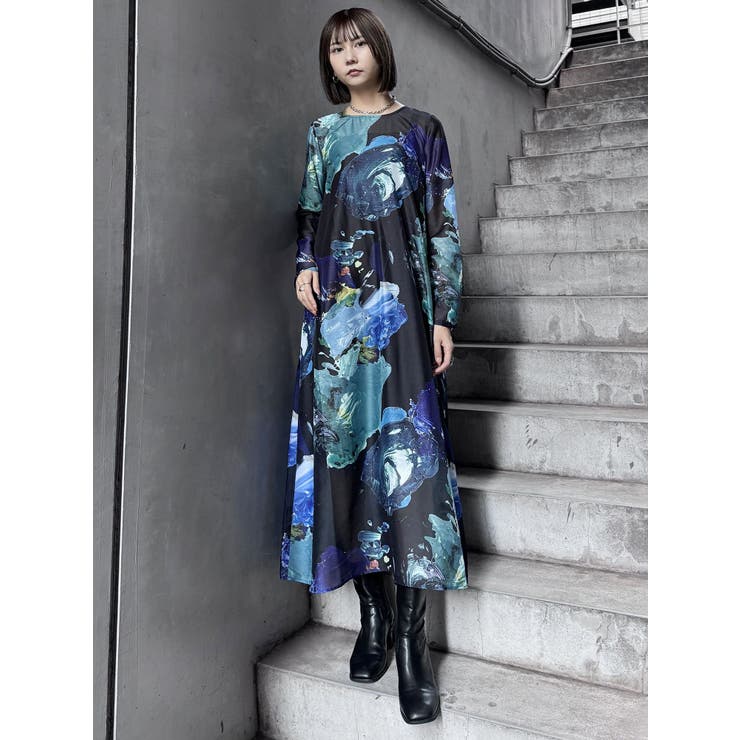 ペイントシアーワンピース【WEB限定】[品番：MKSW0059572