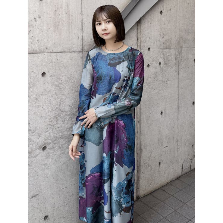 ペイントシアーワンピース【WEB限定】[品番：MKSW0059572