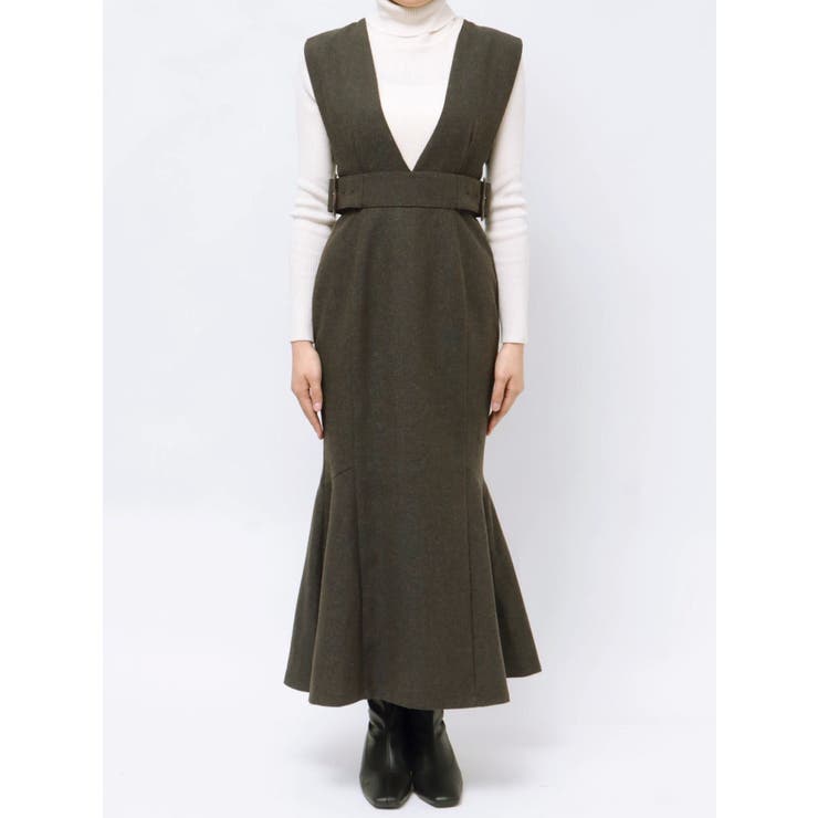 サイドベルトマーメイドジャンパースカート | MURUA | 詳細画像20 