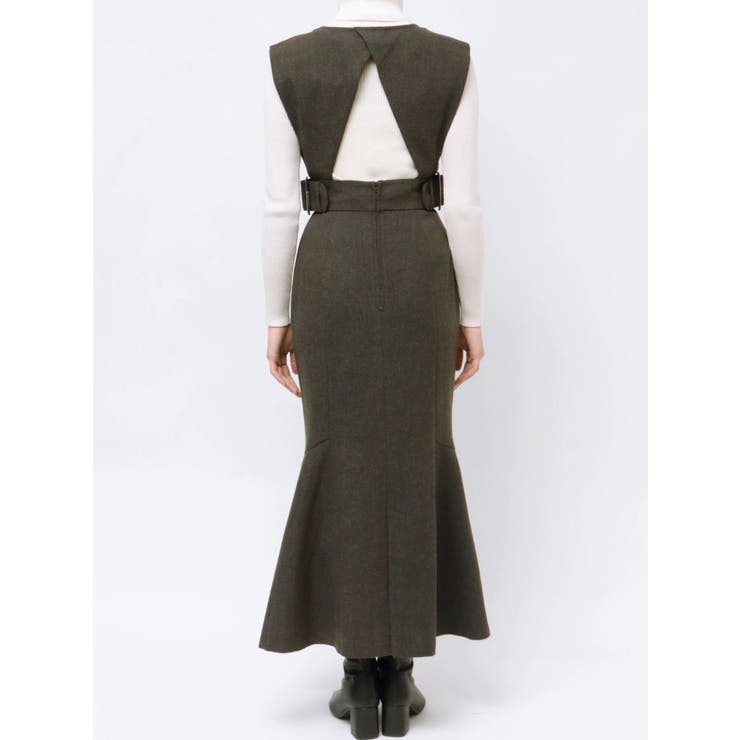 サイドベルトマーメイドジャンパースカート | MURUA | 詳細画像22 