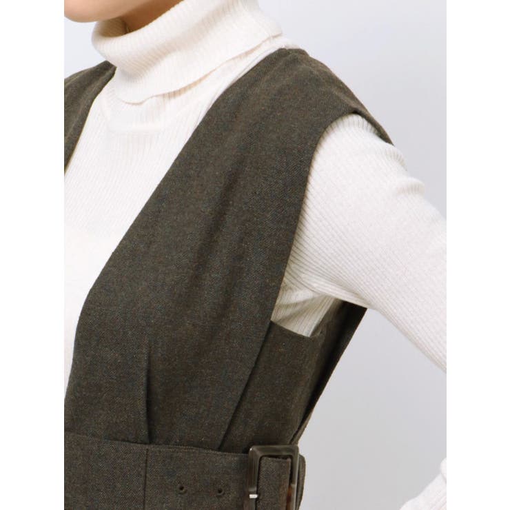 サイドベルトマーメイドジャンパースカート | MURUA | 詳細画像24 