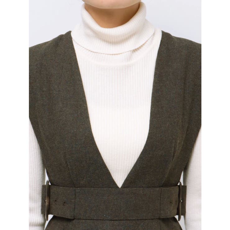 サイドベルトマーメイドジャンパースカート | MURUA | 詳細画像32 