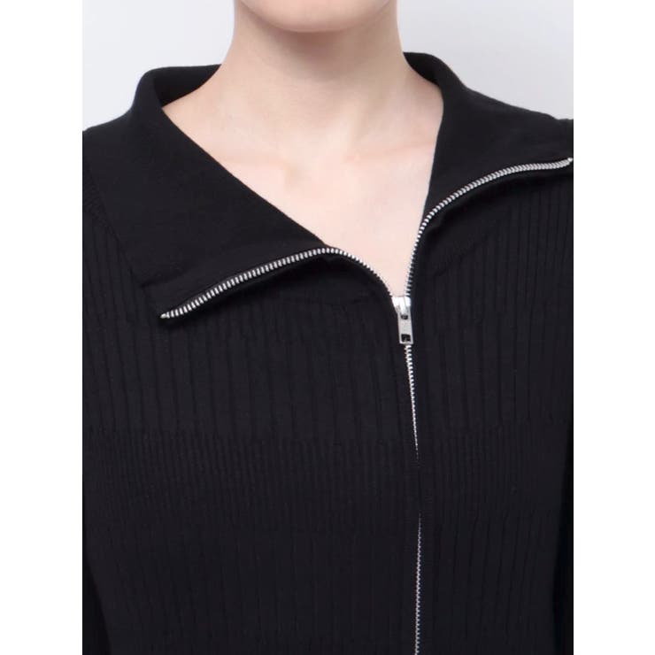 アシメZIPニットワンピース[品番：MKSW0061744]｜MURUA