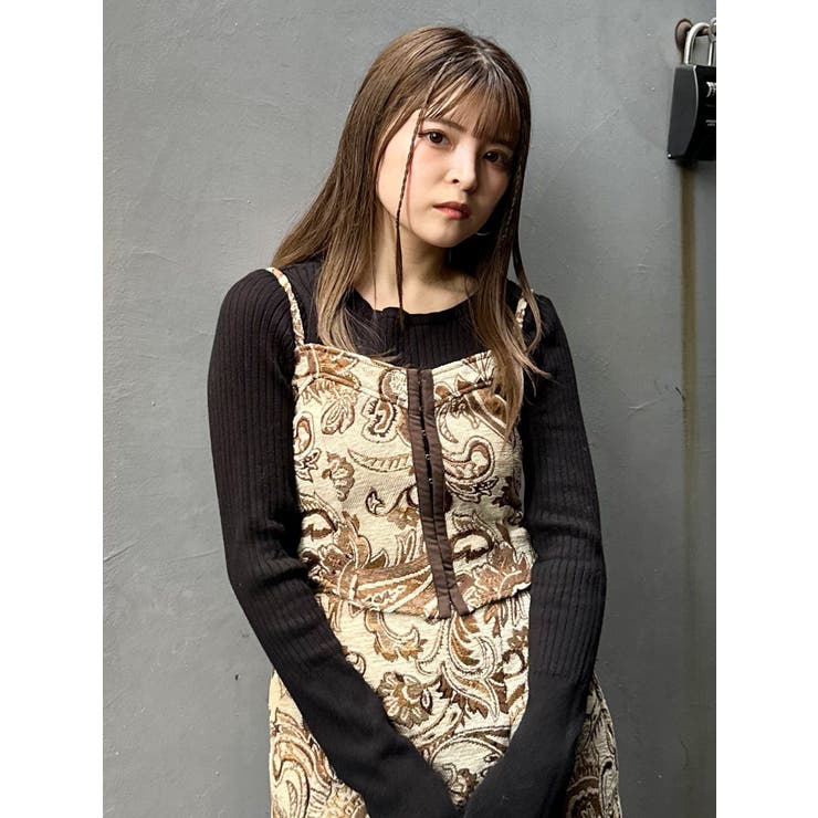 ジャガードビスチェ[品番：MKSW0060986]｜MURUA（ムルーア）の