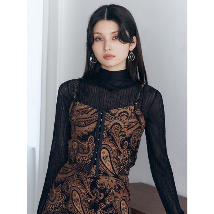 ジャガードビスチェ[品番：MKSW0060986]｜MURUA（ムルーア）の