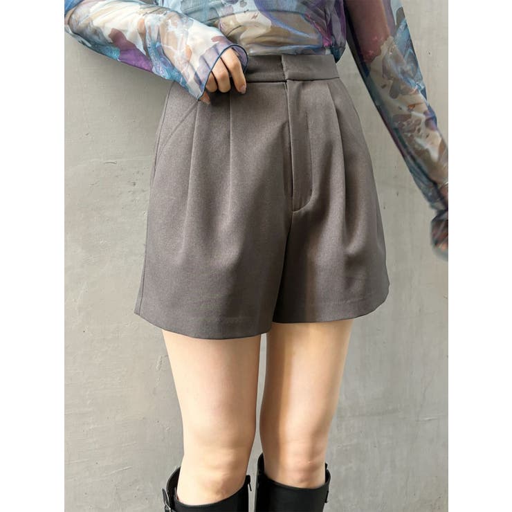 グレー | タックショートパンツ | MURUA