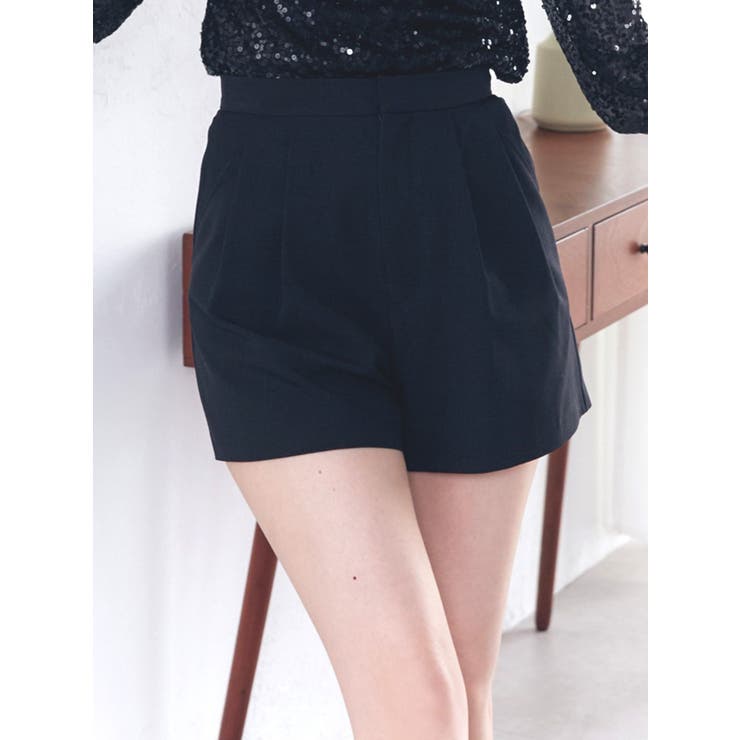 ブラック | タックショートパンツ | MURUA