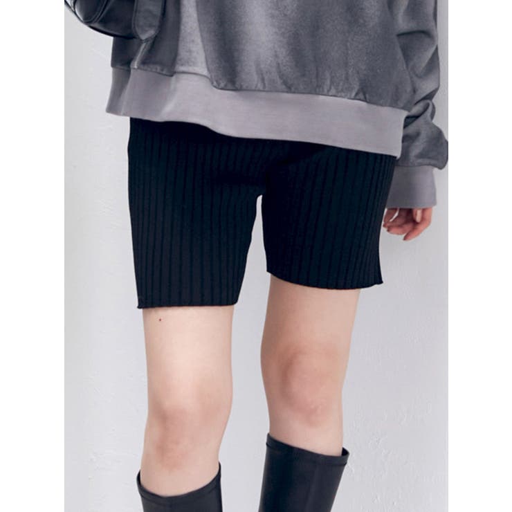 ニットバイカーパンツ[品番：MKSW0061128]｜MURUA（ムルーア）の